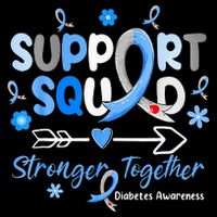 Diabetes Awareness Type 1 2 Kids Support Squad Baby Bodysuit
