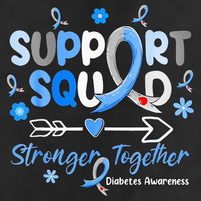 Diabetes Awareness Type 1 2 Kids Support Squad Hat