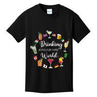 Drinking Around The World Vacation Drinking Showcase Kids T-Shirt