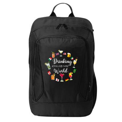 Drinking Around The World Vacation Drinking Showcase City Backpack