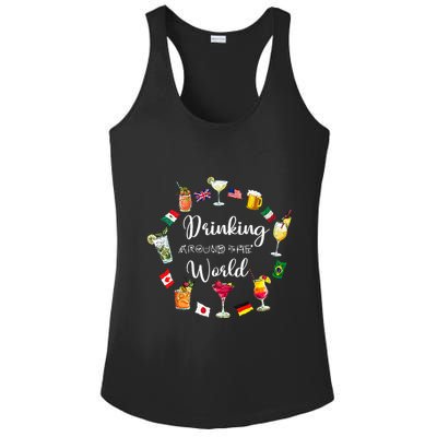 Drinking Around The World Vacation Drinking Showcase Ladies PosiCharge Competitor Racerback Tank