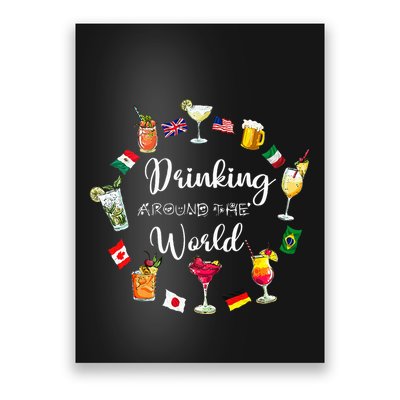 Drinking Around The World Vacation Drinking Showcase Poster