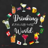 Drinking Around The World Vacation Drinking Showcase 25L Jumbo Tote