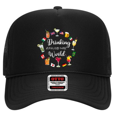 Drinking Around The World Vacation Drinking Showcase Trucker Hat
