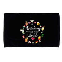 Drinking Around The World Vacation Drinking Showcase Microfiber Hand Towel
