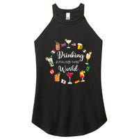 Drinking Around The World Vacation Drinking Showcase Women's Perfect Tri Rocker Tank