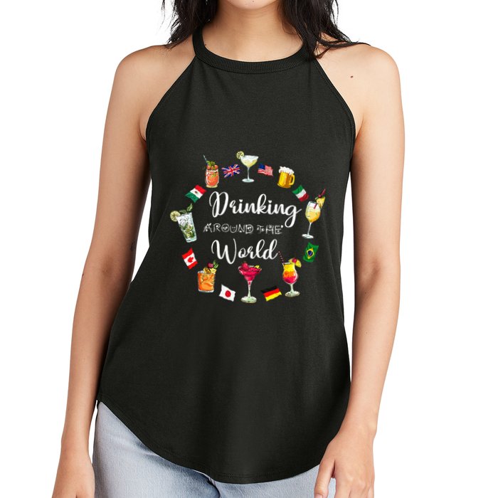 Drinking Around The World Vacation Drinking Showcase Women's Perfect Tri Rocker Tank