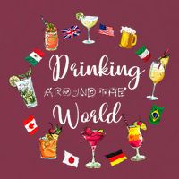 Drinking Around The World Vacation Drinking Showcase 16oz Travel Tumbler