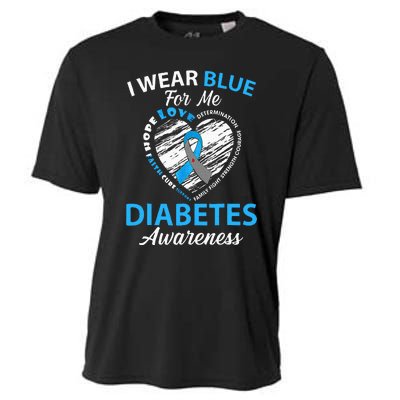 Diabetes Awareness Type 1 2 In November We Wear Blue Cooling Performance Crew T-Shirt