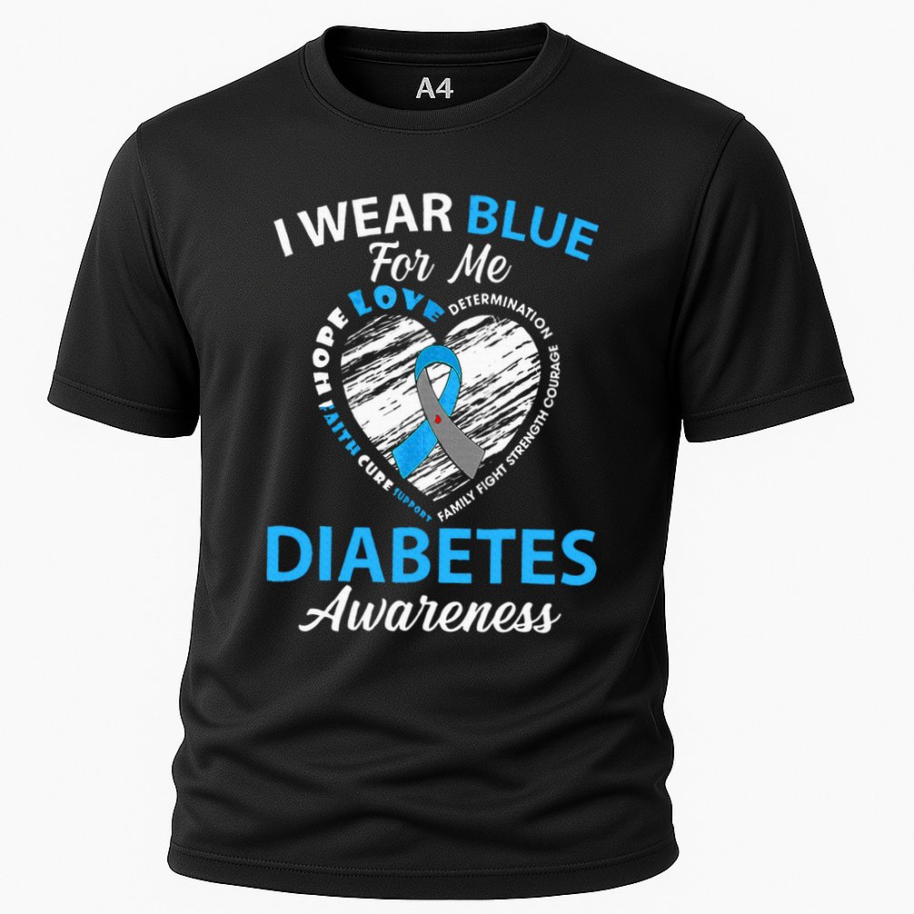 Diabetes Awareness Type 1 2 In November We Wear Blue Performance Shirt