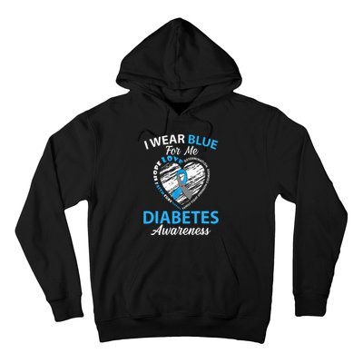 Diabetes Awareness Type 1 2 In November We Wear Blue Hoodie