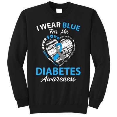 Diabetes Awareness Type 1 2 In November We Wear Blue Sweatshirt