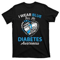 Diabetes Awareness Type 1 2 In November We Wear Blue T-Shirt