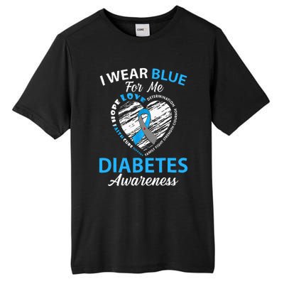 Diabetes Awareness Type 1 2 In November We Wear Blue Tall Fusion ChromaSoft Performance T-Shirt