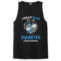 Diabetes Awareness Type 1 2 In November We Wear Blue PosiCharge Competitor Tank