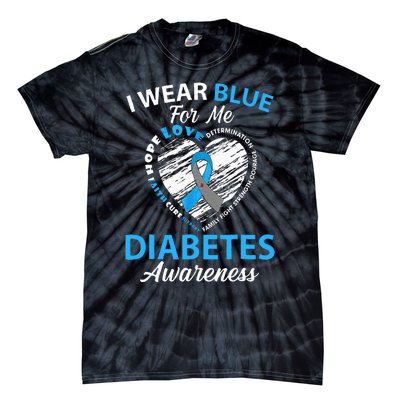 Diabetes Awareness Type 1 2 In November We Wear Blue Tie-Dye T-Shirt