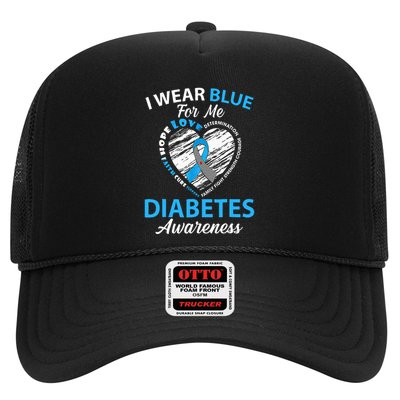 Diabetes Awareness Type 1 2 In November We Wear Blue Trucker Hat