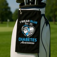 Diabetes Awareness Type 1 2 In November We Wear Blue Golf Towel