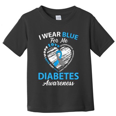 Diabetes Awareness Type 1 2 In November We Wear Blue Toddler T-Shirt