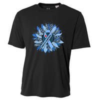 Diabetes Awareness Type 1 2 Diabetic T1D T2D Cooling Performance Crew T-Shirt