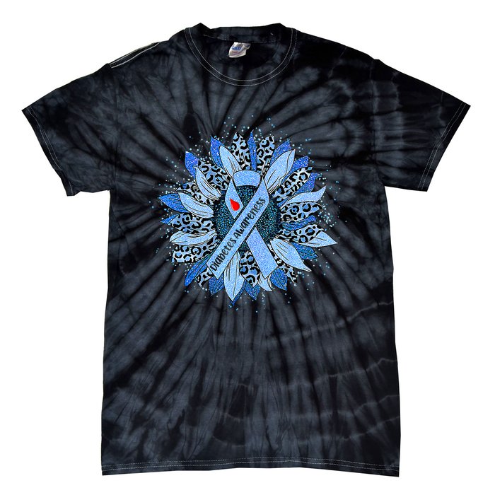 Diabetes Awareness Type 1 2 Diabetic T1D T2D Tie-Dye T-Shirt