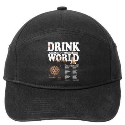 Drinking Around The World Epcot Drinking World Showcase Team 7-Panel Snapback Hat