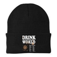 Drinking Around The World Epcot Drinking World Showcase Team Knit Cap Winter Beanie