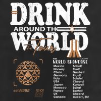 Drinking Around The World Epcot Drinking World Showcase Team Knit Cap Winter Beanie