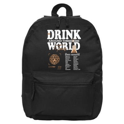 Drinking Around The World Epcot Drinking World Showcase Team 16 in Basic Backpack