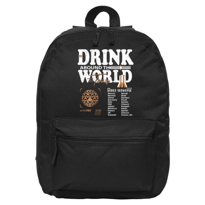 Drinking Around The World Epcot Drinking World Showcase Team 16 in Basic Backpack