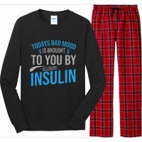 Diabetes Awareness Type 1 2 Diabetic T1d T2d Long Sleeve Pajama Set