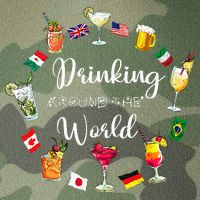Drinking Around The World Vacation Drinking Showcase Legacy Tie Dye Trucker Hat