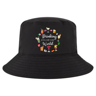 Drinking Around The World Vacation Drinking Showcase Cool Comfort Performance Bucket Hat