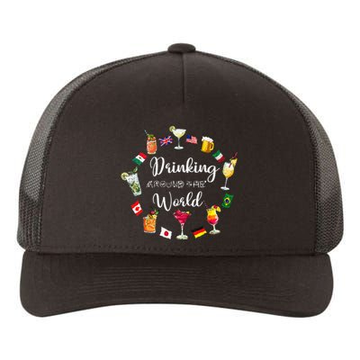 Drinking Around The World Vacation Drinking Showcase Yupoong Adult 5-Panel Trucker Hat