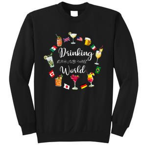 Drinking Around The World Vacation Drinking Showcase Sweatshirt