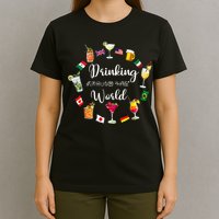 Drinking Around The World Vacation Drinking Showcase T-Shirt