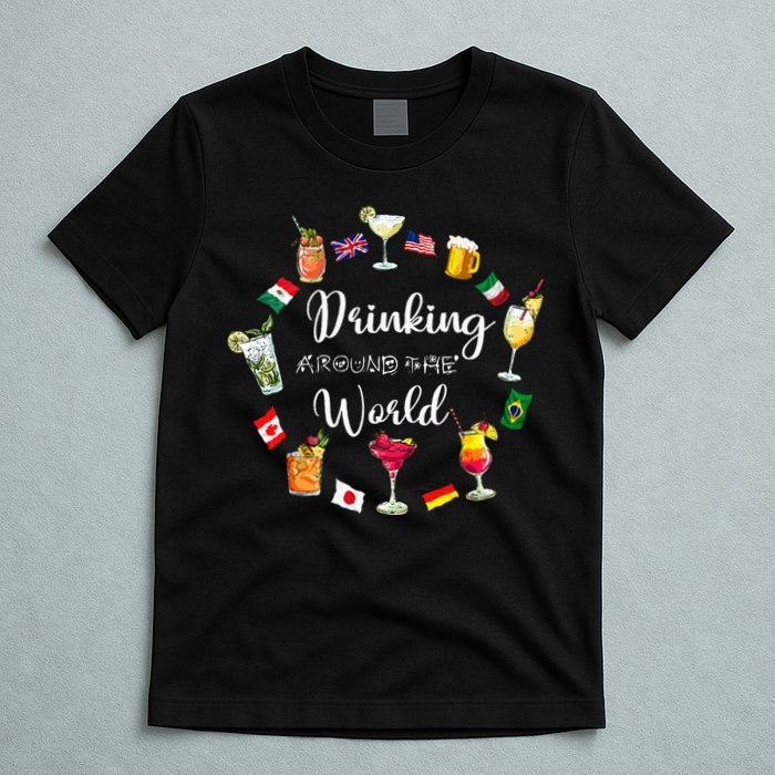 Drinking Around The World Vacation Drinking Showcase T-Shirt
