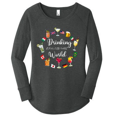 Drinking Around The World Vacation Drinking Showcase Women's Perfect Tri Tunic Long Sleeve Shirt