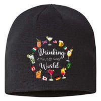 Drinking Around The World Vacation Drinking Showcase Sustainable Beanie