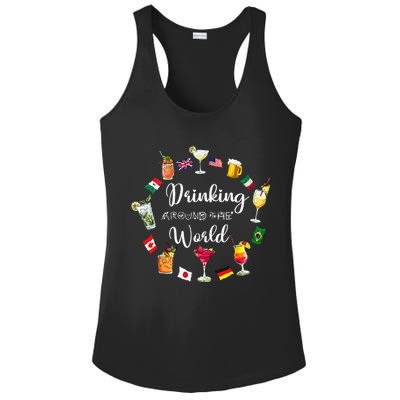 Drinking Around The World Vacation Drinking Showcase Ladies PosiCharge Competitor Racerback Tank