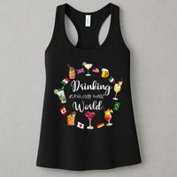 Drinking Around The World Vacation Drinking Showcase Womens Tank Top