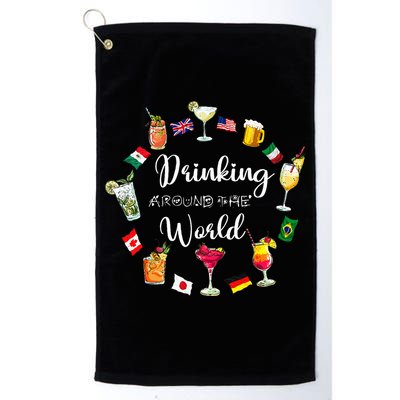 Drinking Around The World Vacation Drinking Showcase Golf Towel