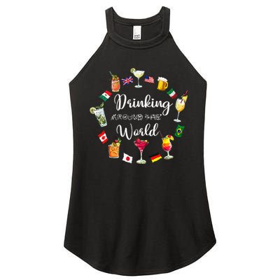 Drinking Around The World Vacation Drinking Showcase Women's Perfect Tri Rocker Tank