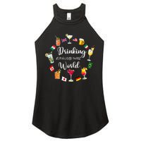 Drinking Around The World Vacation Drinking Showcase Women's Perfect Tri Rocker Tank