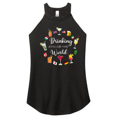 Drinking Around The World Vacation Drinking Showcase Women's Perfect Tri Rocker Tank