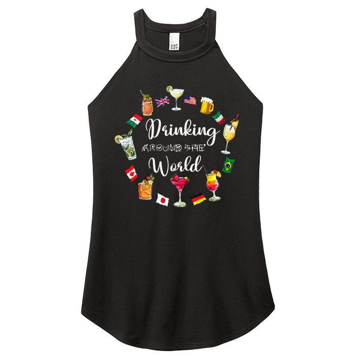Drinking Around The World Vacation Drinking Showcase Women's Perfect Tri Rocker Tank