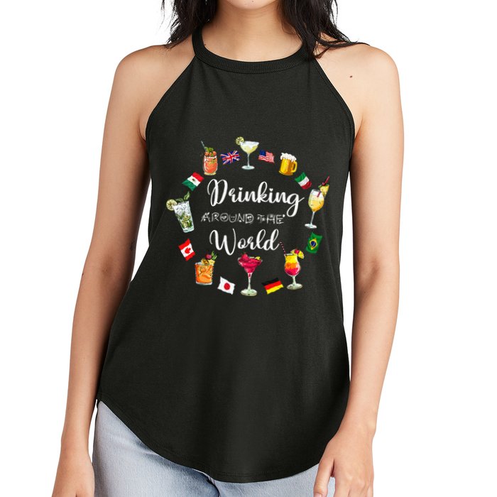 Drinking Around The World Vacation Drinking Showcase Women's Perfect Tri Rocker Tank