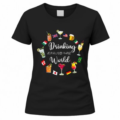 Drinking Around The World Vacation Drinking Showcase Women's T-Shirt