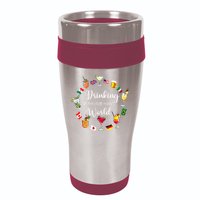 Drinking Around The World Vacation Drinking Showcase 16oz Travel Tumbler