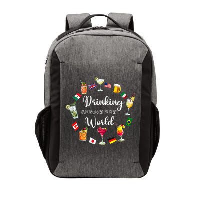 Drinking Around The World Vacation Drinking Showcase Vector Backpack
